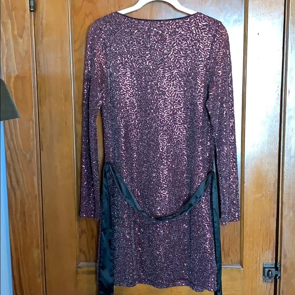 Express Sequin Holiday Dress - Picture 9 of 9